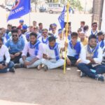 भीम आर्मी ने किया सक्ति कलेक्टर कार्यालय का घेराव